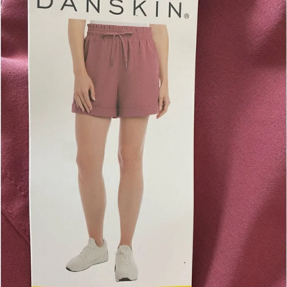 Danskin Womens' Woven Paperbag Shorts